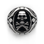 Seven Seas Pirate Skull Ring