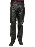 Mens Pleather Pants (Black)