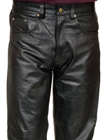Mens Pleather Pants (Black)