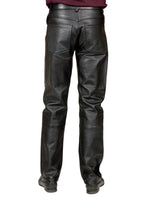 Mens Pleather Pants (Black)
