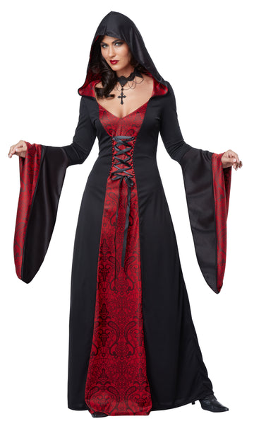 Gothic-Kleid mit Kapuze