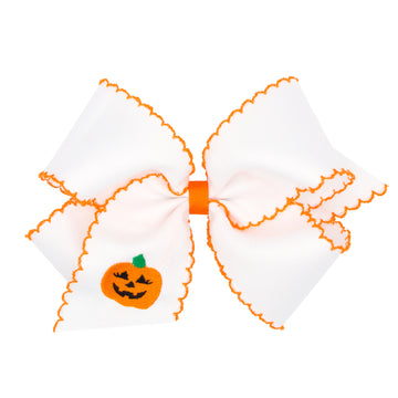 Embroidered Halloween Bow