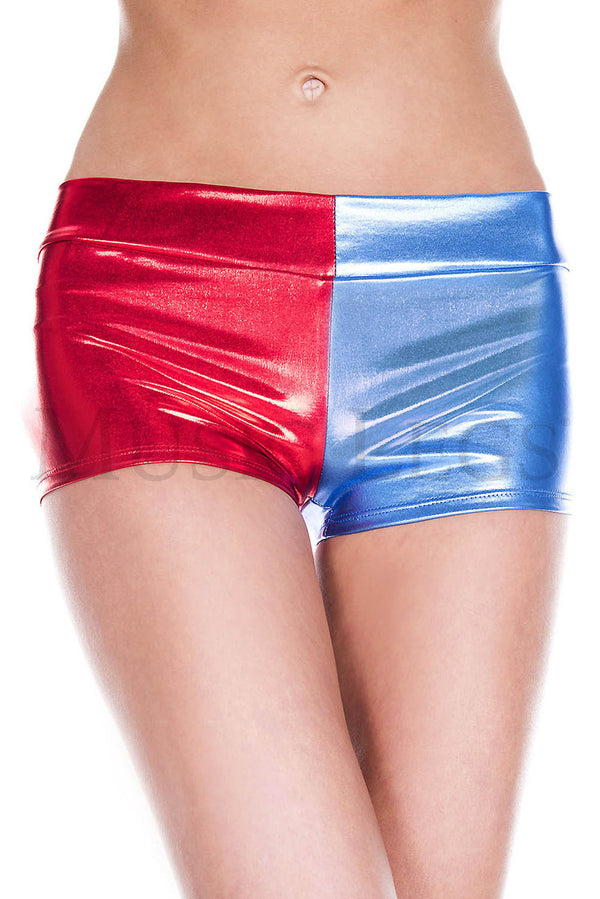 Metallic Red/Blue Shorts