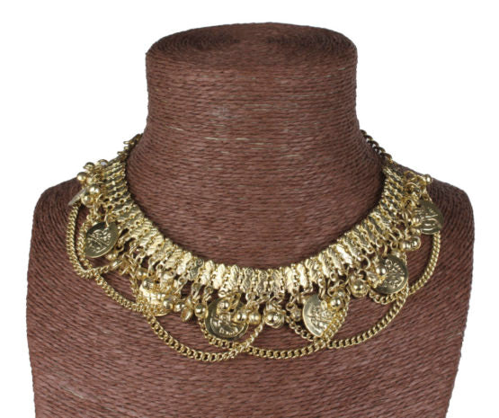 Coin and Swag Necklace (Gold)