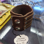 Leather Wristband (Brown)