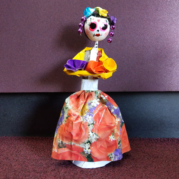 Round Catrina Dolls