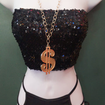 Dollar Sign Chain and Pendant