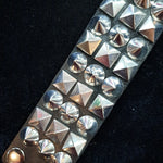 Pyramid/Cone Studded Bracelet (3-row)