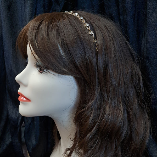 Golden Rhinestone Headband