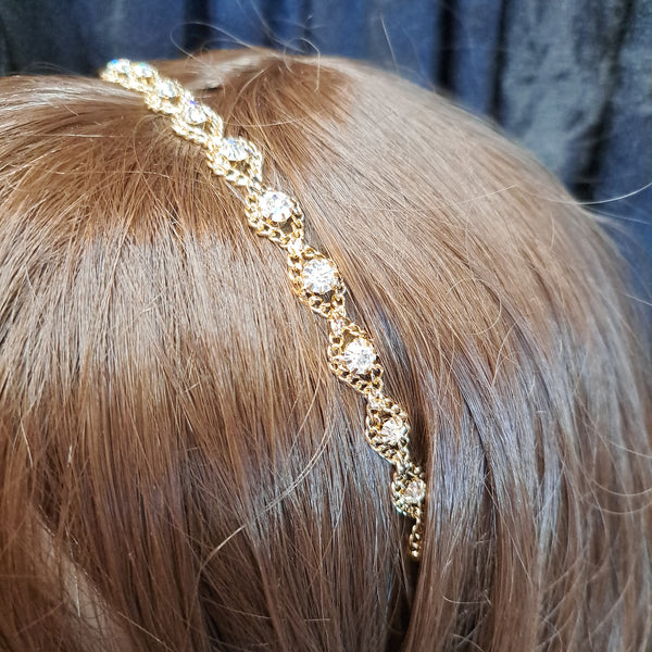 Golden Rhinestone Headband