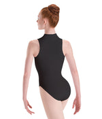 Zip Front Mock Neck Leotard (Child)