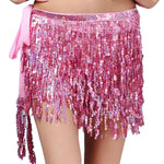 Belly Dance Sequin Tassel Wrap Skirt