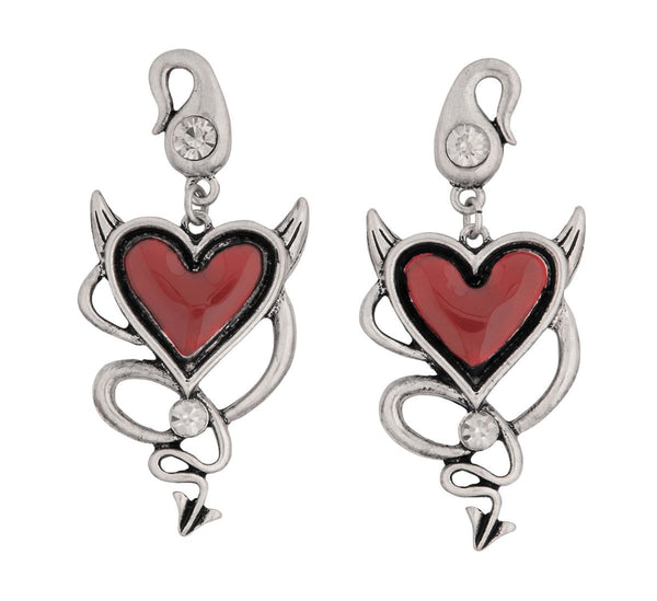 Devil Heart Earrings