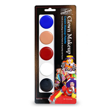 Clown 5-Color Makeup Kit by Mehron