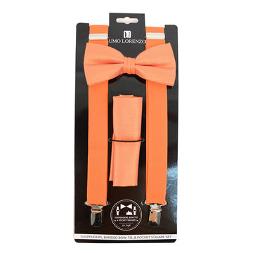 Suspender and Bowtie Kit (Orange)