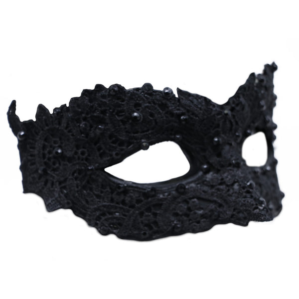 Schwarze venezianische Maske