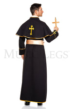 Disfraz de sacerdote de lujo (adulto)