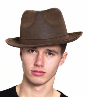 Leatherlike Gangster Hat