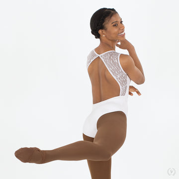 Impression Mesh Open Back Leotard (Child)