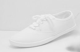 Lightweight White Canvas Sneakers (Adult)