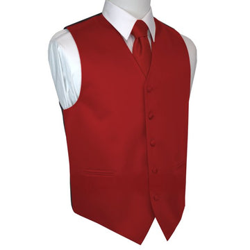 Satin Vest (Red)