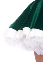 Süßes Weihnachtsfrau-Kostüm Grün (Erwachsene)
