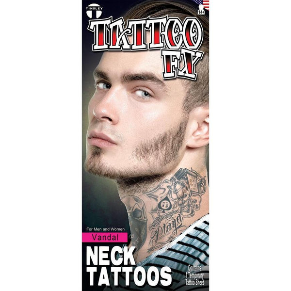 Vandal Neck Tattoo