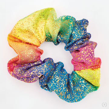 Rainbow Shimmer Scrunchie