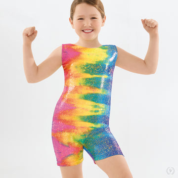 Rainbow Shimmer Biketard (Child)