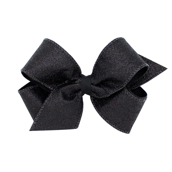 Party Glitter Overlay Bow - Medium