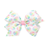 Spring Egg Print Bow