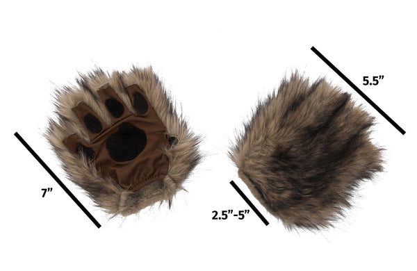 Squirrel Brown Fingerless Paws