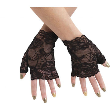 Lace Glove Mitts Stretch