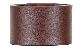 Leather Snap Cuff (Brown)