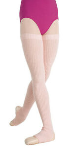 48" Ribbed Knit Legwarmer Stirrup Body Wrappers