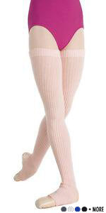 48" Ribbed Knit Legwarmer Stirrup Body Wrappers