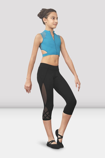 Mesh Panel Capri Legging Bloch (6/7 Child)