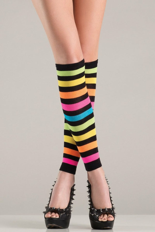 Rainbow Striped Legwarmers