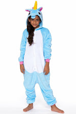 Kuscheliger Einhorn-Strampler (Blau, Kind)