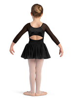 Velvet Scoop Neck Tutu Dress (Black)