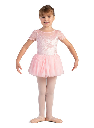 Velvet Sweetheart Tutu Dress (Light Pink)