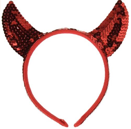 Sequin Devil Horns