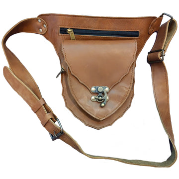 Leather Pocket Belt