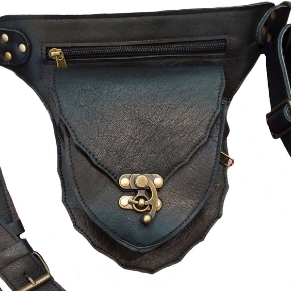 Leather Pocket Belt