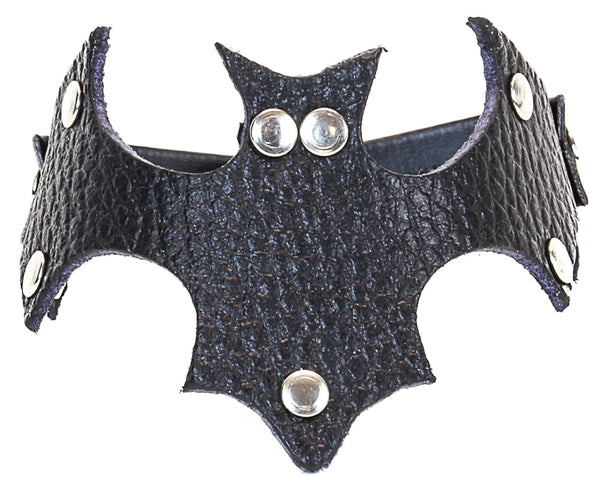Leather Bat Bracelet