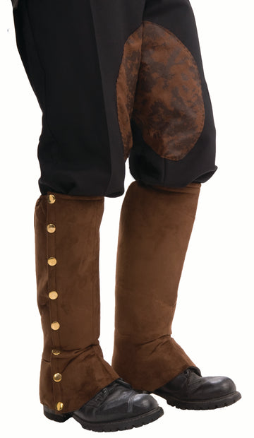 Steampunk Suede Spats (Adult)