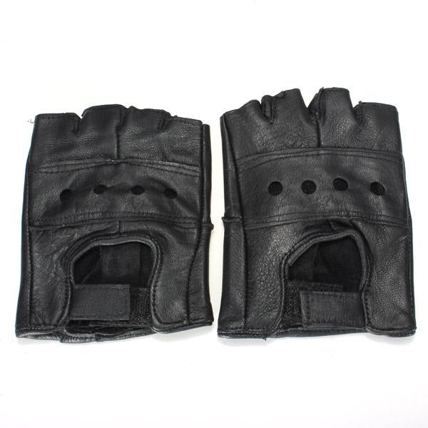 Lightweight Leather Biker Gloves