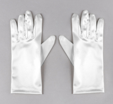 Satin Wrist Length Gloves (Child)