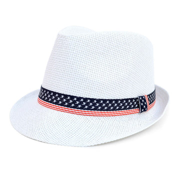 Patriotic Trilby Fedora Hat
