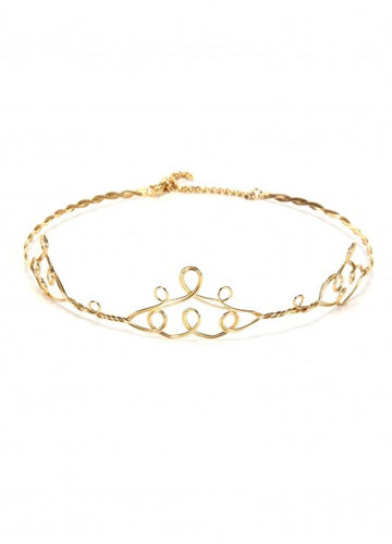 Scrolled Gold Circlet